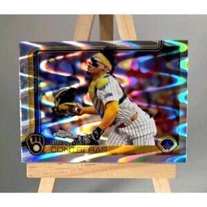 2025 Topps Chrome - William Contreras #25 Raywave Refractor